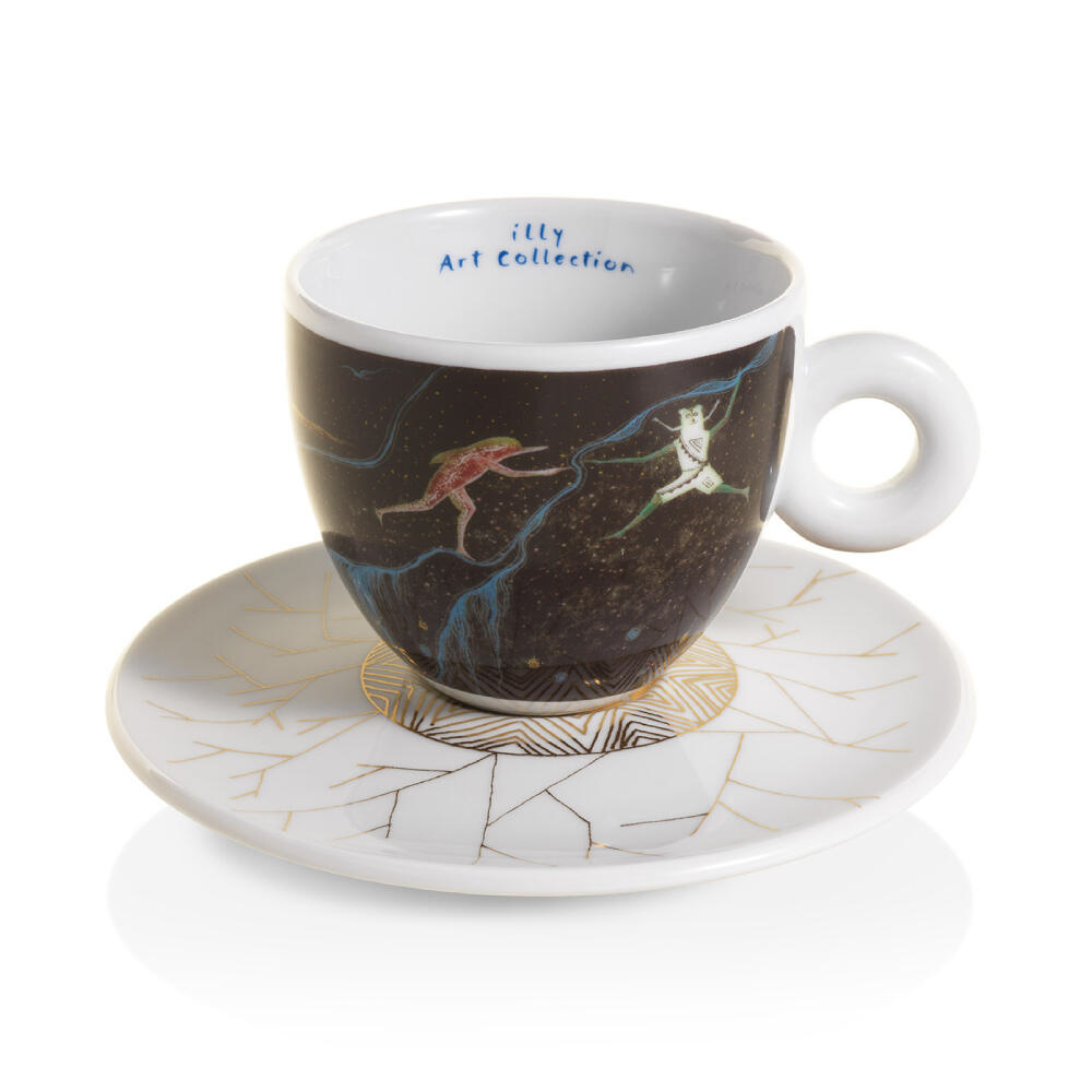 illy Art Collection Biënnale 2024 Cappuccino Kop en Schotel 4 stuks