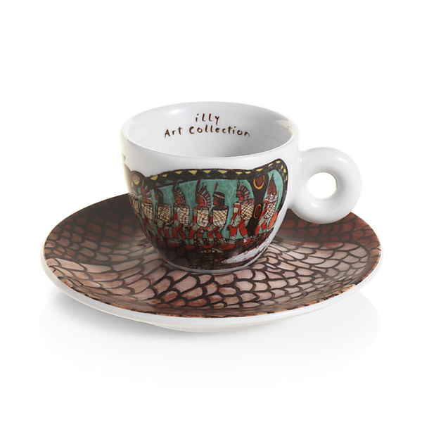 illy Art Collection Biënnale 2024 Espresso Kop en Schotel 4 stuks