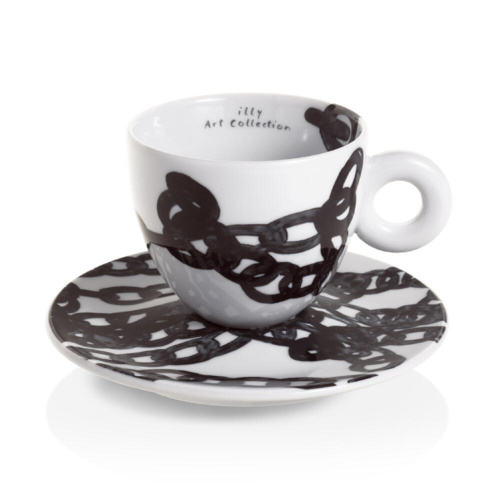 illy Art Collection Genesi Cappuccino Kop en Schotel 4 stuks