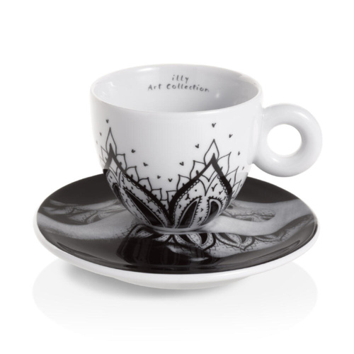 illy Art Collection Genesi Cappuccino Kop en Schotel 4 stuks