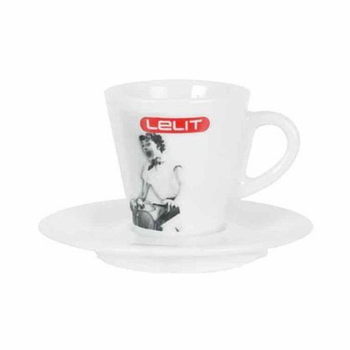 Lelit Espresso Kop en Schotel 70ml 6 stuks