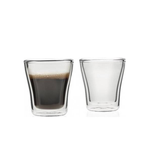 De stad aanvaarden mannelijk Leonardo Duo Dubbelwandige Espresso Glazen Set van 2 85ml